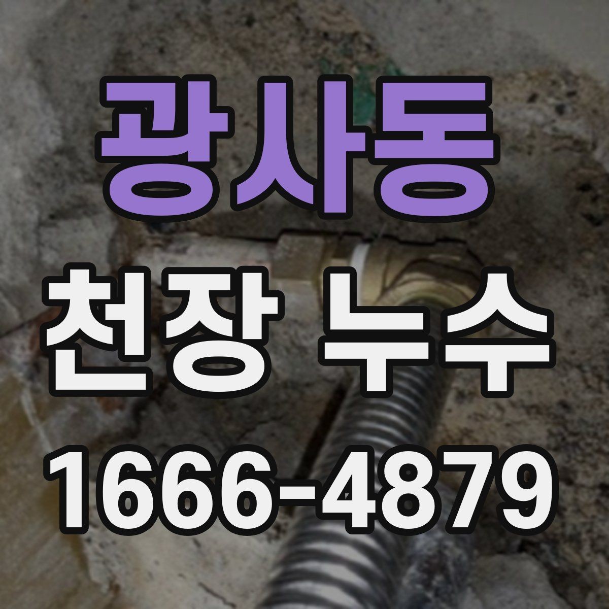 광사동 천장 누수 천장 물자국이 길게 흐르는 흔적이 보이면