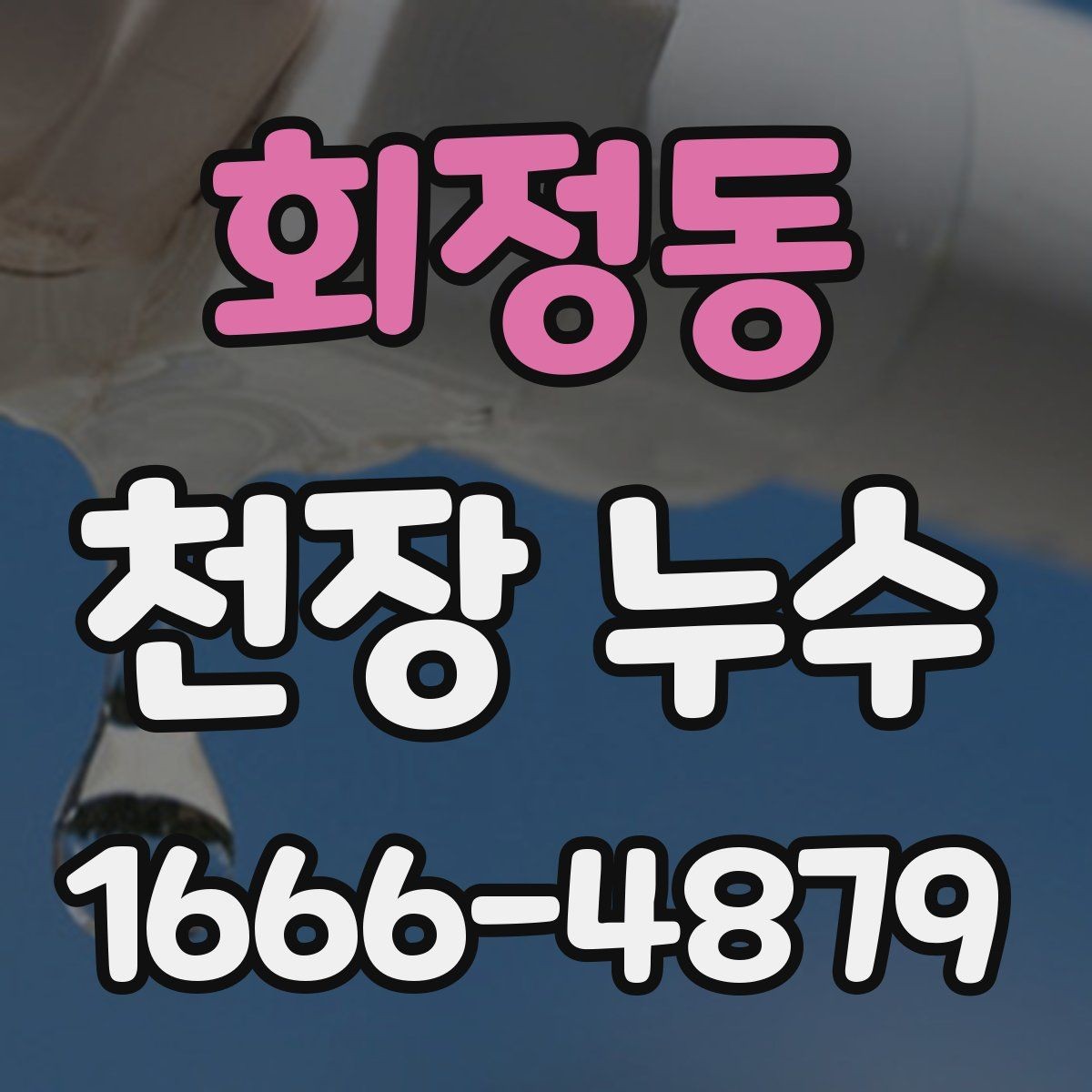 회정동 천장 누수 비 오는 날만 천장이 젖는다면 외부 유입 의심