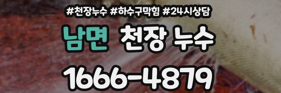 남면 천장 누수