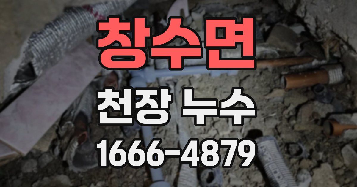 창수면 천장 누수