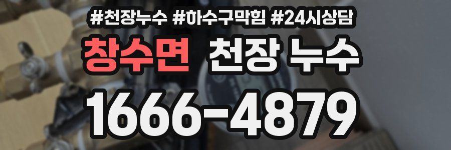 창수면 천장 누수