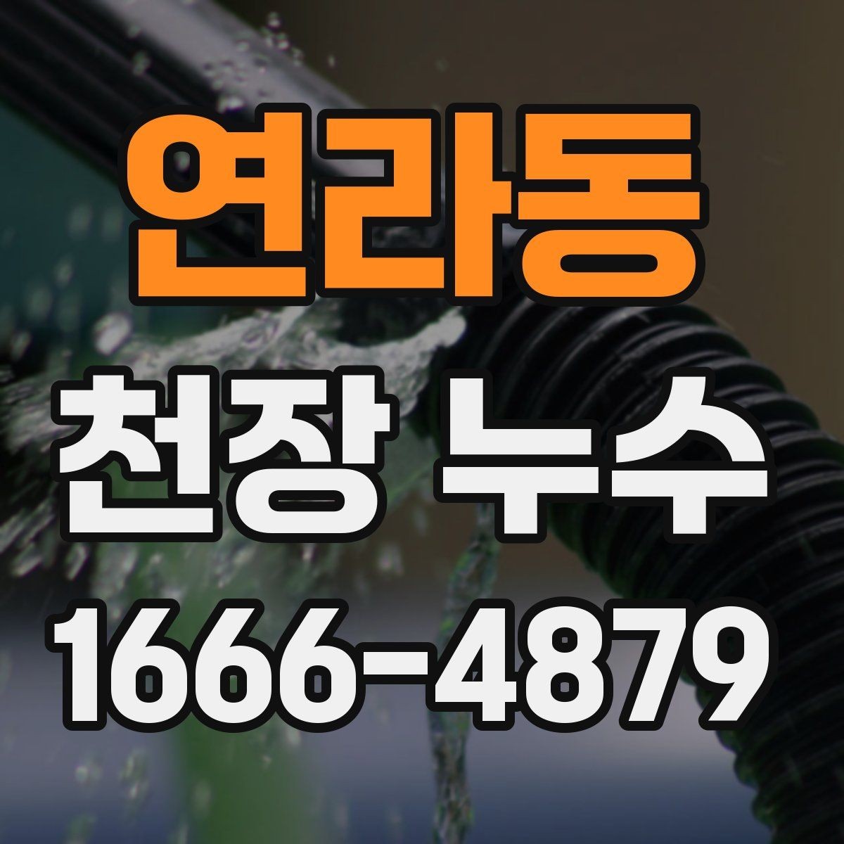 연라동 천장 누수 타일 줄눈 문제로 아래집 천장이 젖는 경우
