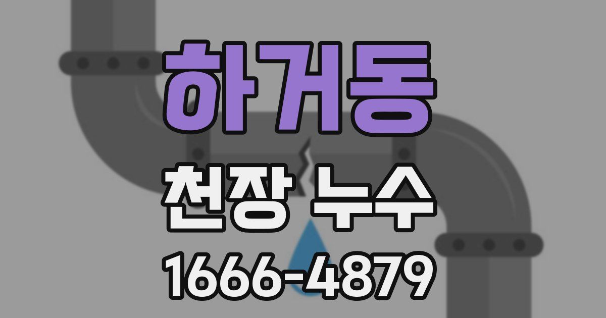 하거동 천장 누수