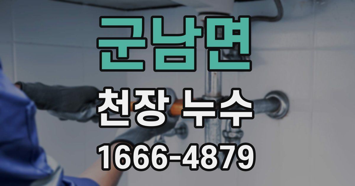 군남면 천장 누수