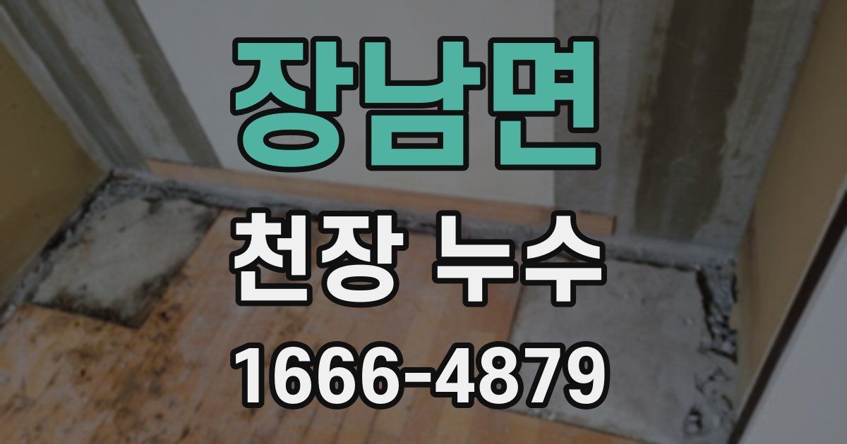 장남면 천장 누수