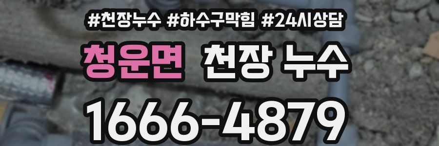 청운면 천장 누수