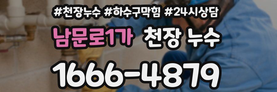 남문로1가 천장 누수