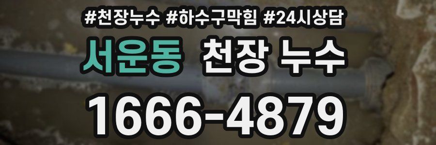 서운동 천장 누수
