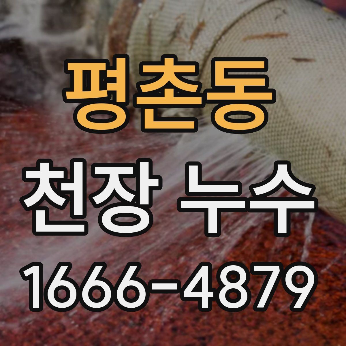 평촌동 천장 누수 전등 주변이 젖을 때 주의