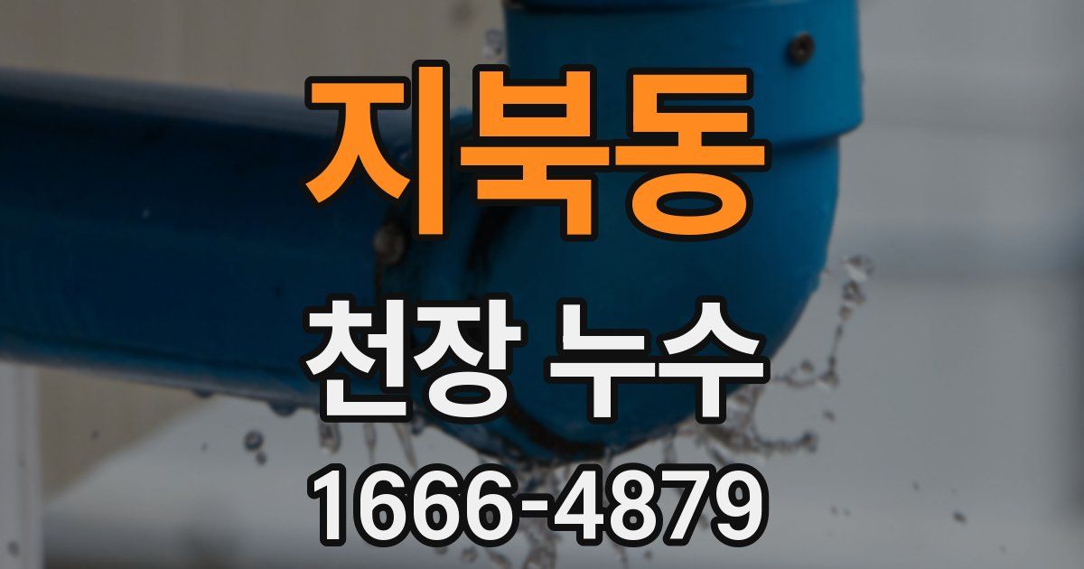 지북동 천장 누수