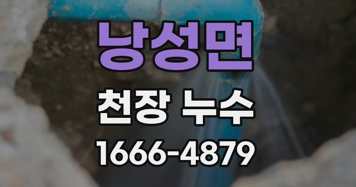 낭성면 천장 누수