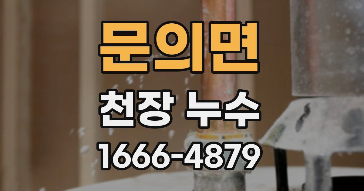 문의면 천장 누수