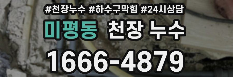 미평동 천장 누수