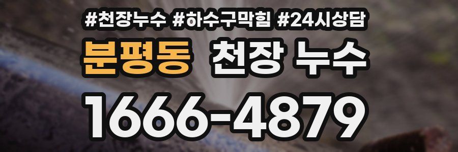 분평동 천장 누수