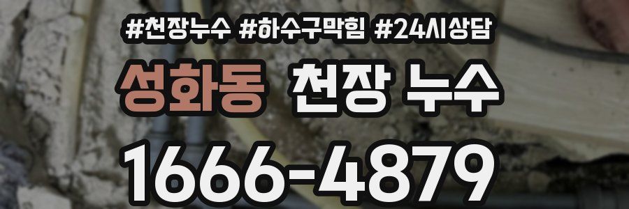 성화동 천장 누수