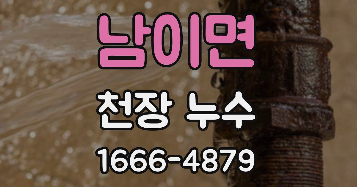 남이면 천장 누수