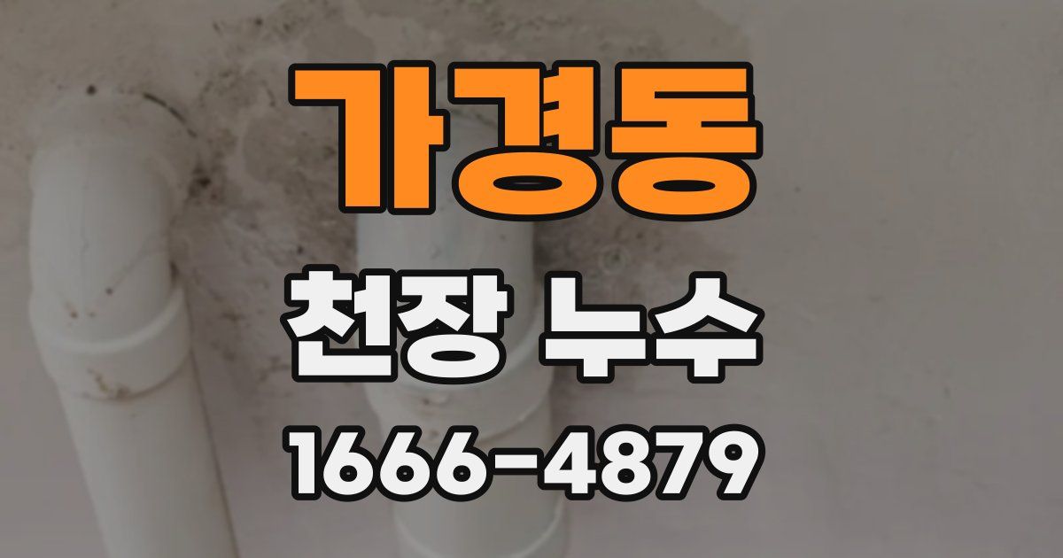 가경동 천장 누수