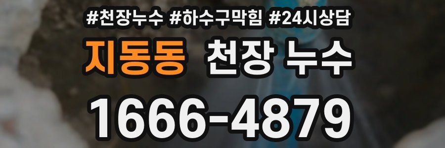 지동동 천장 누수