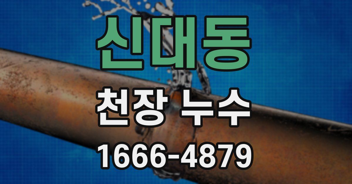 신대동 천장 누수