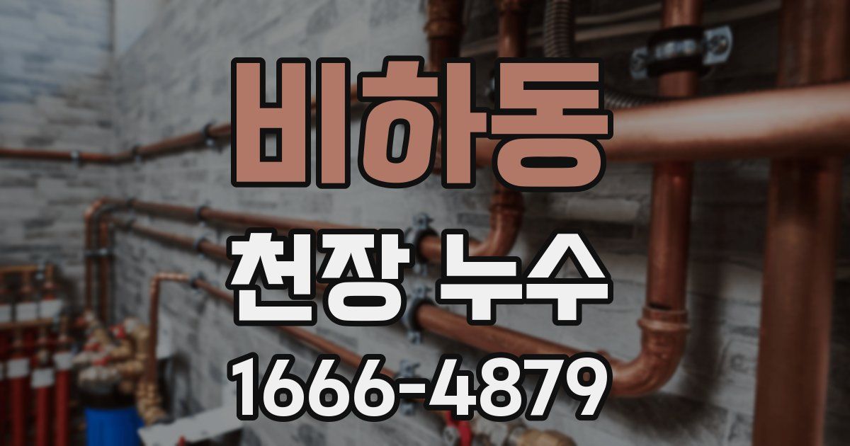 비하동 천장 누수