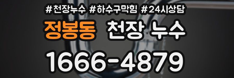 정봉동 천장 누수