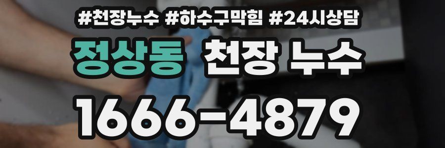 정상동 천장 누수