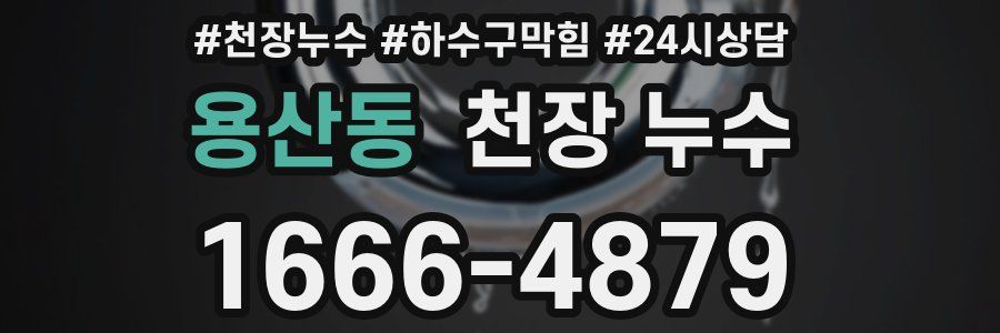 용산동 천장 누수