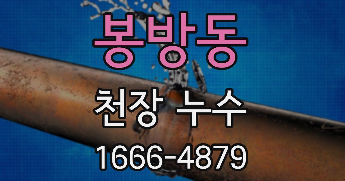 봉방동 천장 누수