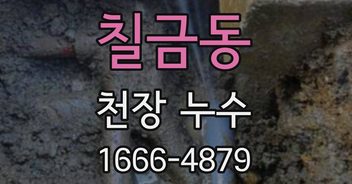 칠금동 천장 누수