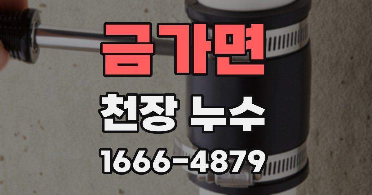 금가면 천장 누수