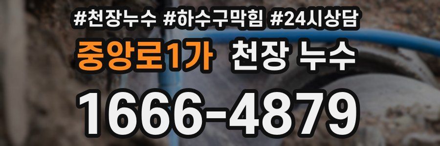 중앙로1가 천장 누수