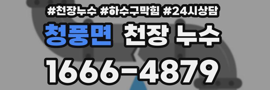 청풍면 천장 누수