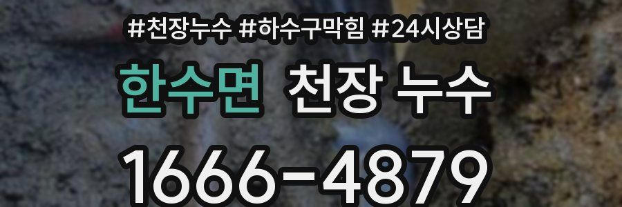 한수면 천장 누수