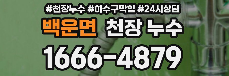 백운면 천장 누수