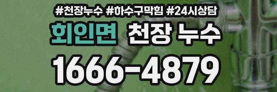 회인면 천장 누수