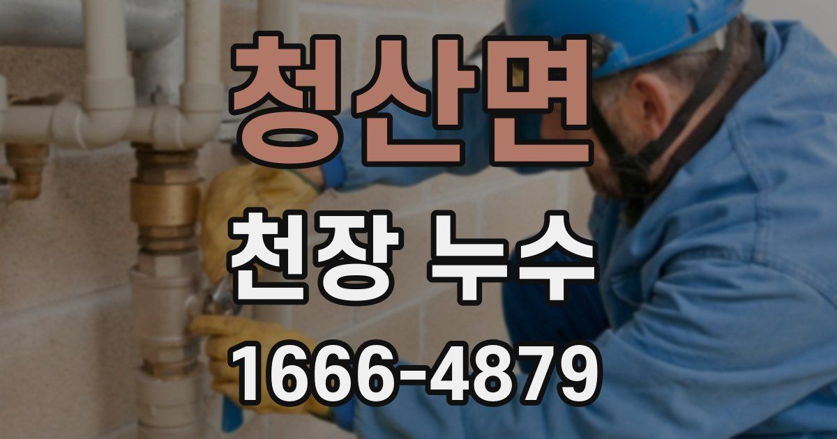 청산면 천장 누수