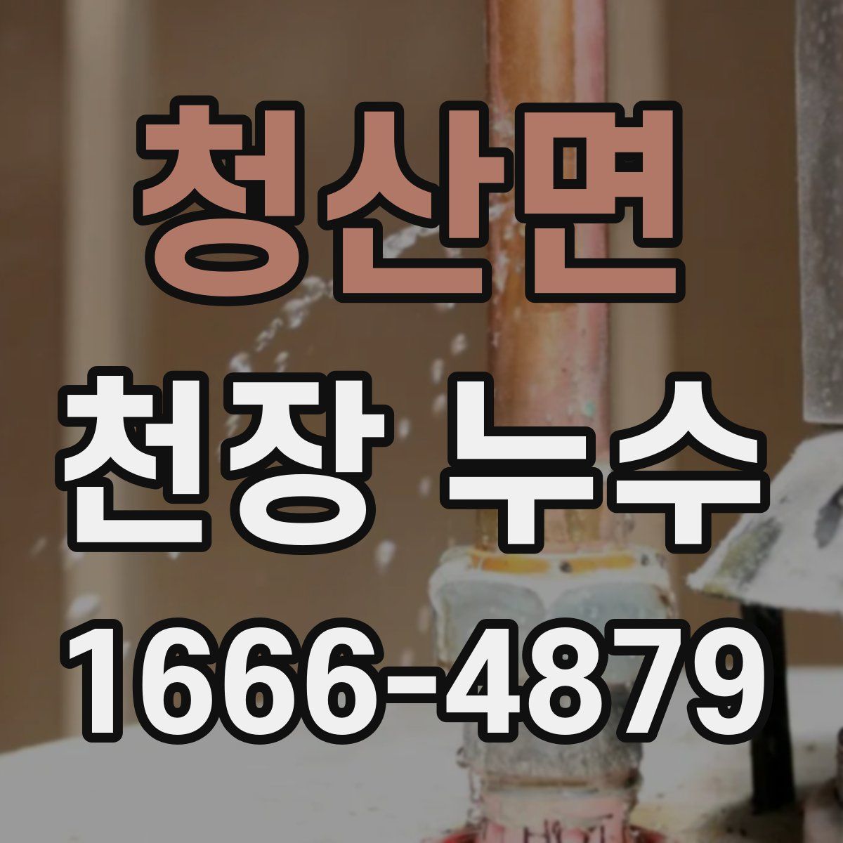 청산면 천장 누수