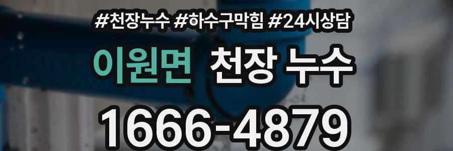 이원면 천장 누수