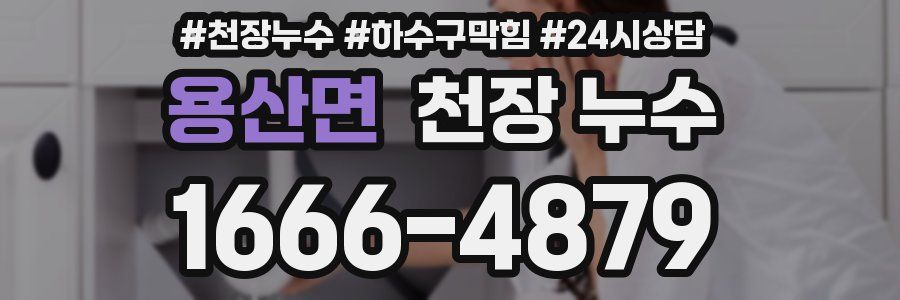 용산면 천장 누수