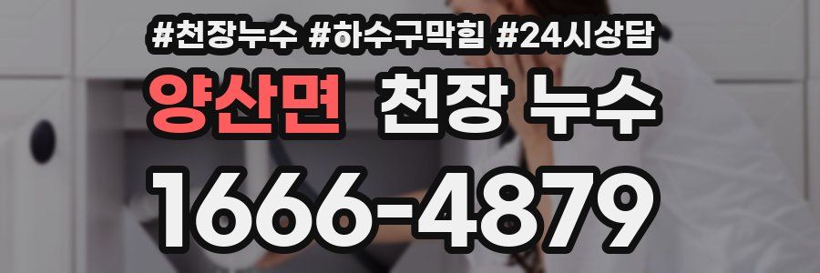 양산면 천장 누수