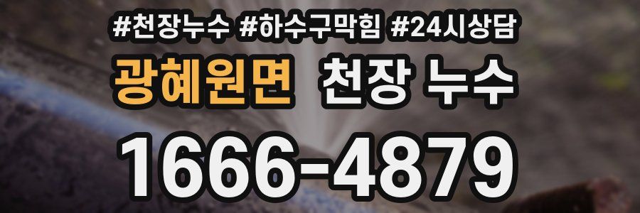 광혜원면 천장 누수