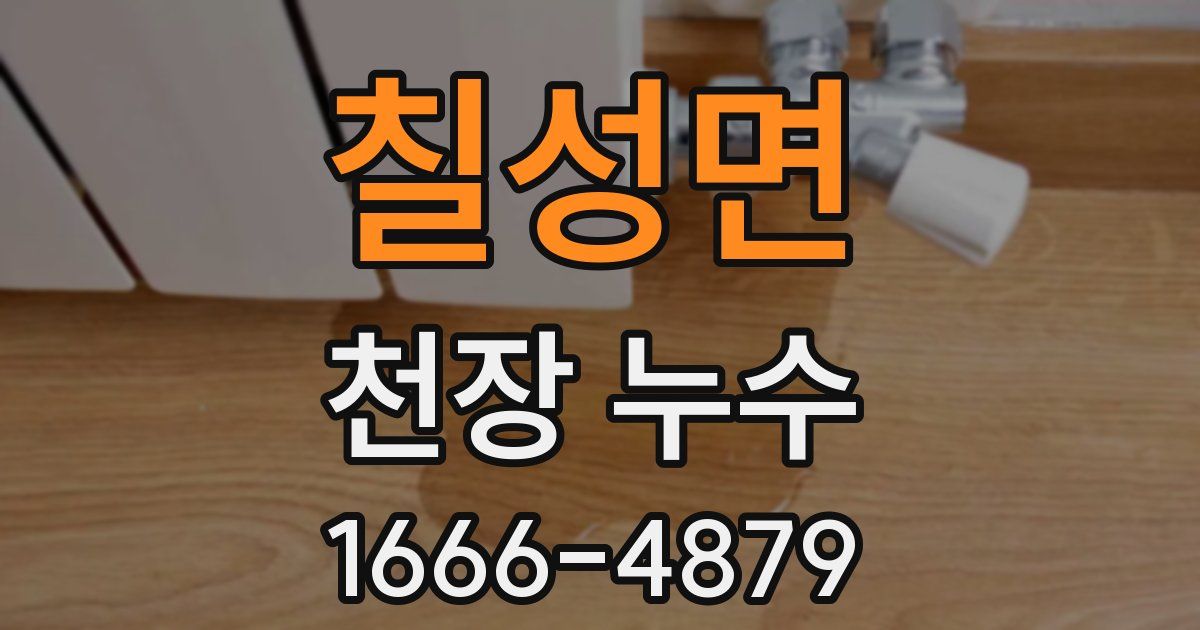 칠성면 천장 누수