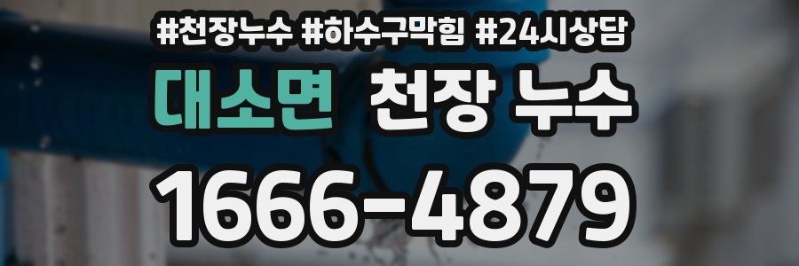 대소면 천장 누수