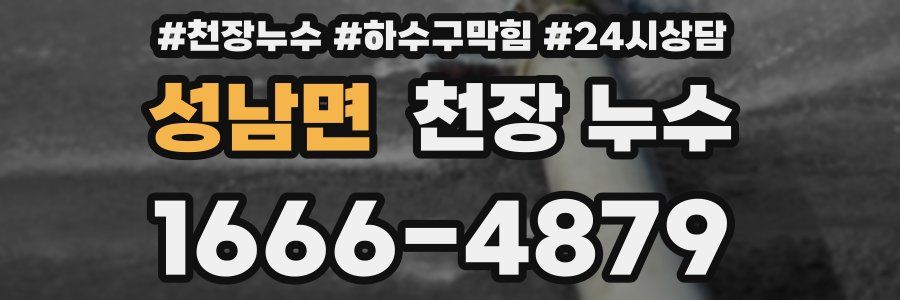 성남면 천장 누수