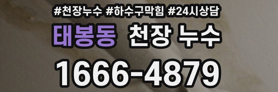 태봉동 천장 누수