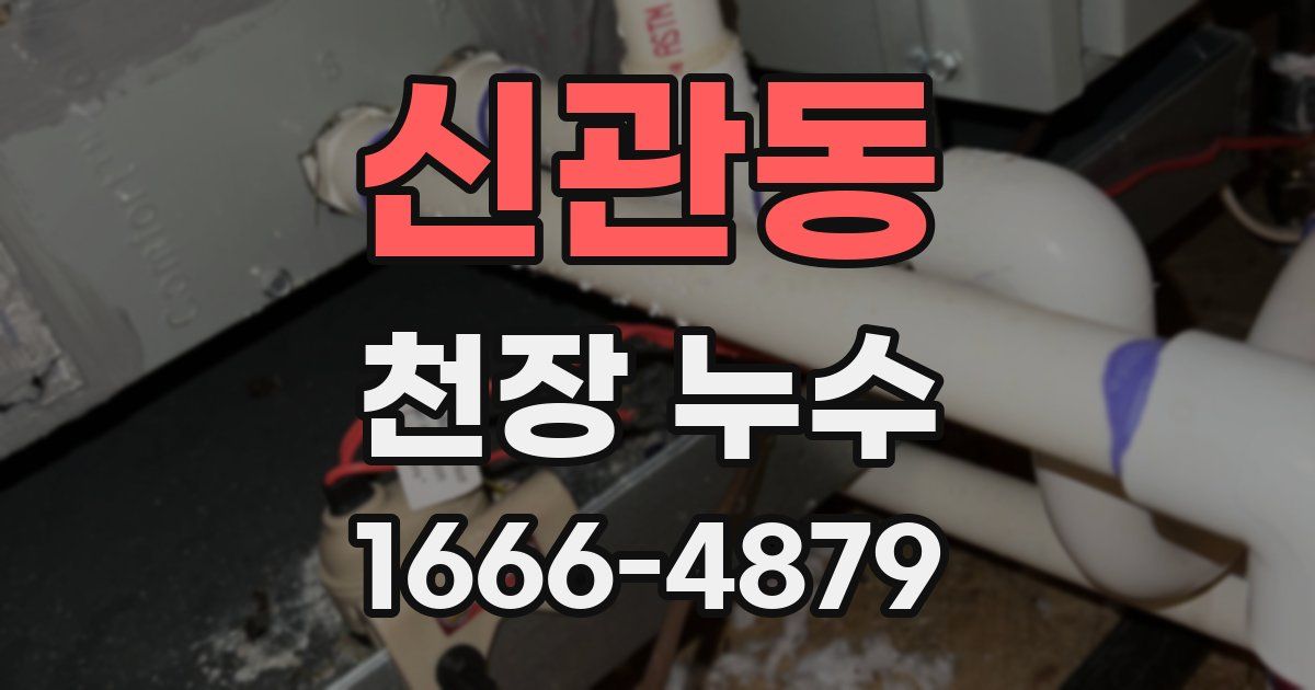 신관동 천장 누수