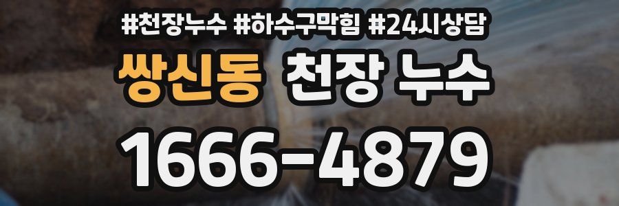 쌍신동 천장 누수