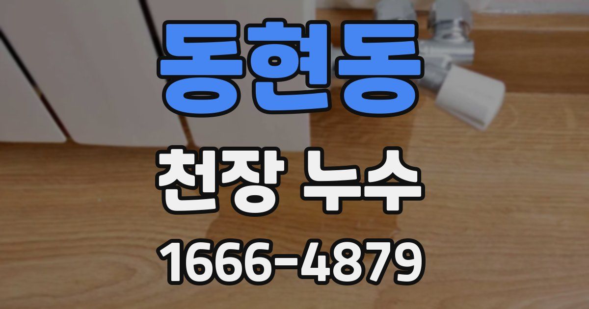 동현동 천장 누수