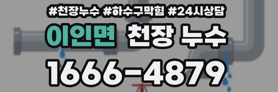 이인면 천장 누수