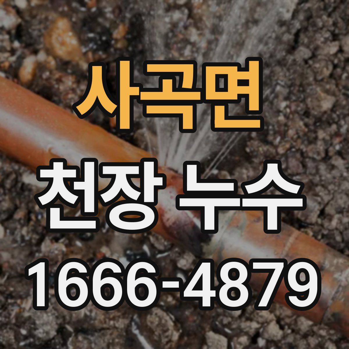 사곡면 천장 누수